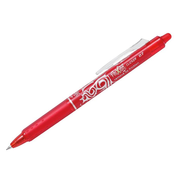 Boligrafo Pilot Frixion Clicker Borrable 0,7 mm Punta Media Rojo En Blister 1