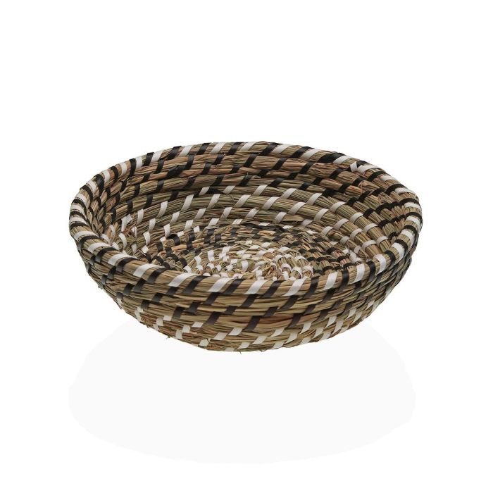 Cesta Blanca y Negra 25 cm Versa - Jacinto de Agua, Textil (4 Unidades)