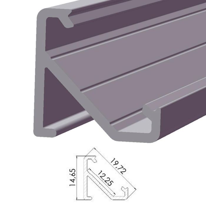 Perfíl Aluminio Tipo ECO P03 1,00M