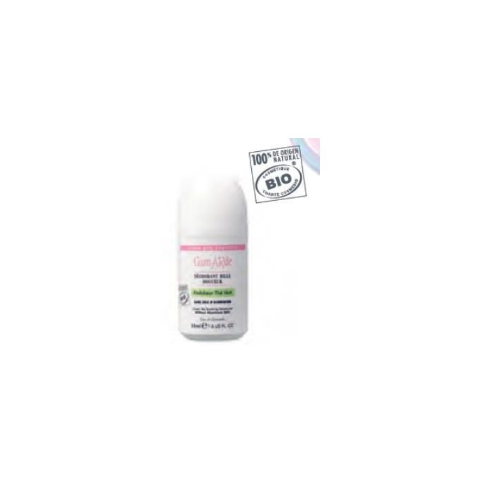 GAMARDE Desodorante Roll-On de Té Verde Bio 50ml, sin sales de aluminio, para pieles sensibles