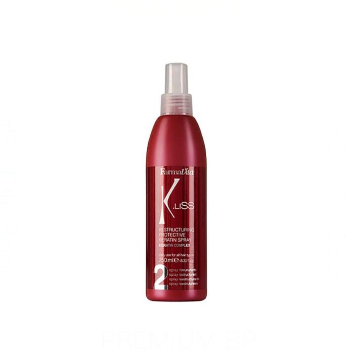 Farmavita K.Liss Restructuring Protective Spray 250ml - Protector Capilar con Queratina para Plancha y Alisado