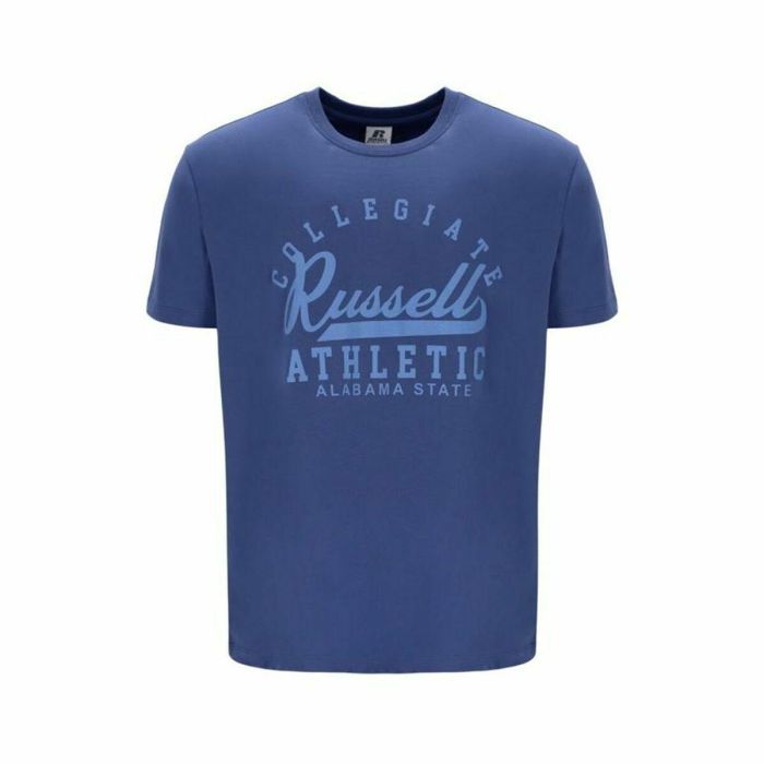 Camiseta de Manga Corta Russell Athletic Amt A30211 Azul Hombre 0 Camiseta de Manga Corta Russell Athletic Amt A30211 Azul Hombre 0