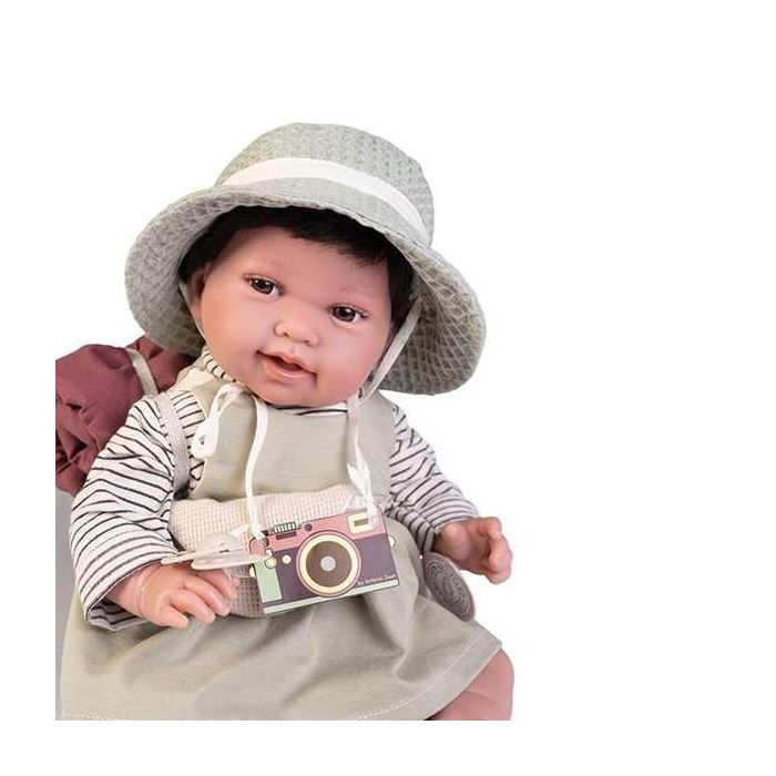 Muñeca recíen nacida pipa exploradora 42 cm cuerpo tela 2 Muñeca recíen nacida pipa exploradora 42 cm cuerpo tela 2