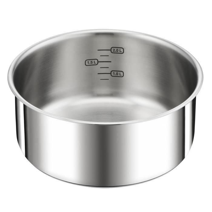 TEFAL INGENIO Preference Cacerola 20 cm, Inducción, Acero inoxidable, Apilable, Apto para lavavajillas L8983004 TEFAL INGENIO Preference Cacerola 20 cm, Inducción, Acero inoxidable, Apilable, Apto para lavavajillas L8983004