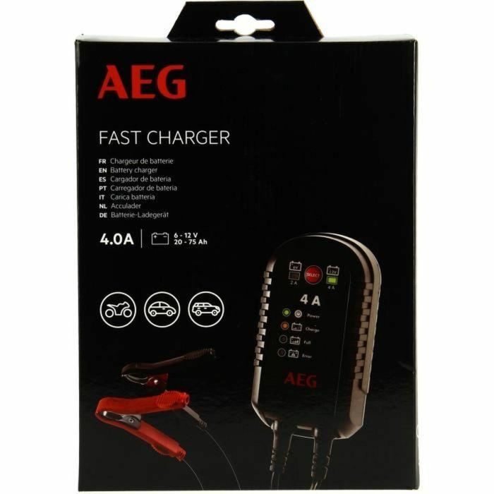 AEG Cargador de Baterías IMP005183 4000 mA Hasta 75 Ah 230V 2