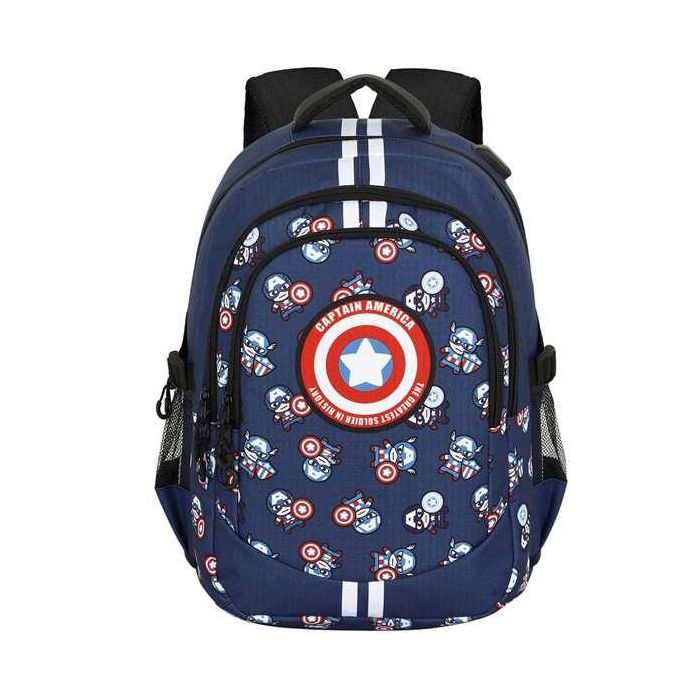 Karactermania Mochila Capitán América Run. Plus Fan 44x34x21 cm Ripstop 1