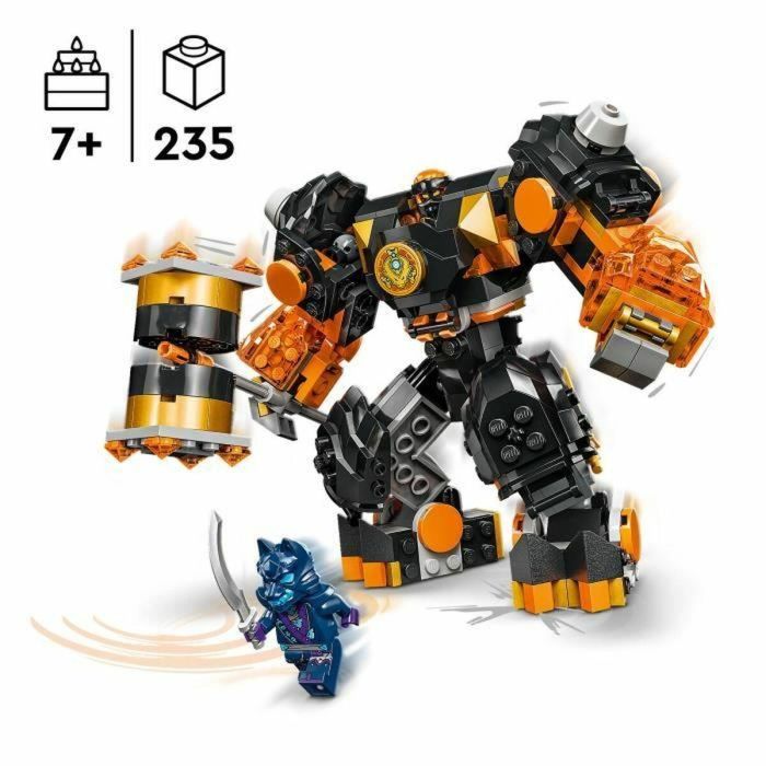 LEGO 71806 NINJAGO Robot Elemental de Cole de la Tierra, Juguete con 2 Personajes que Incluye una Minifigura de Cole, Regalo Ninja 5