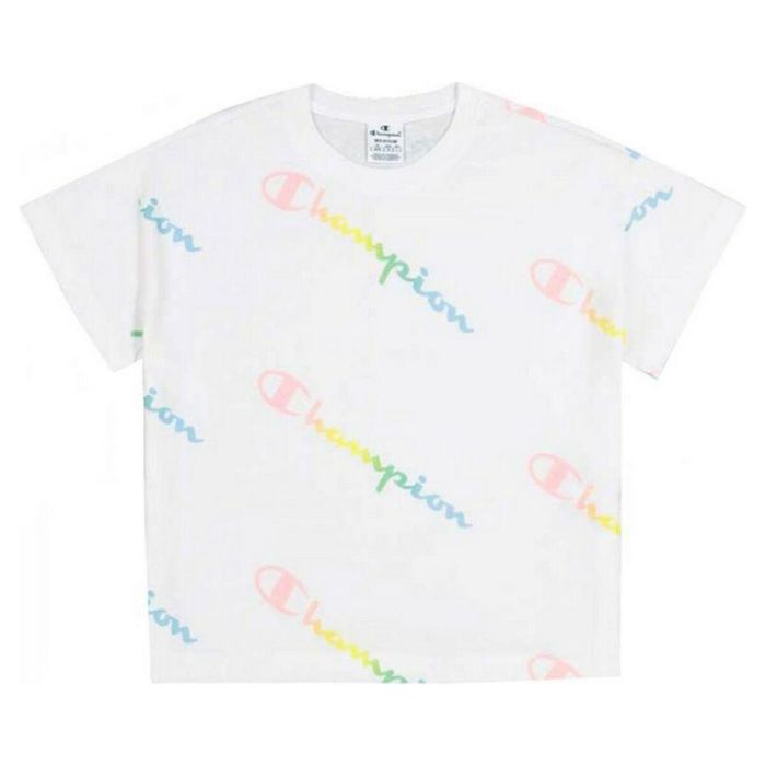 Camiseta de Manga Corta Hombre Champion Crewneck Croptop Talla L Blanco 0 Camiseta de Manga Corta Hombre Champion Crewneck Croptop Talla L Blanco 0