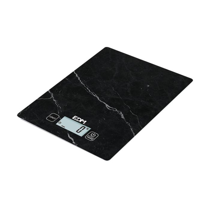 Edm Báscula Electrónica de Cocina Digital 5kg, Pantalla LCD, Medición de Volumen, Modelo 3