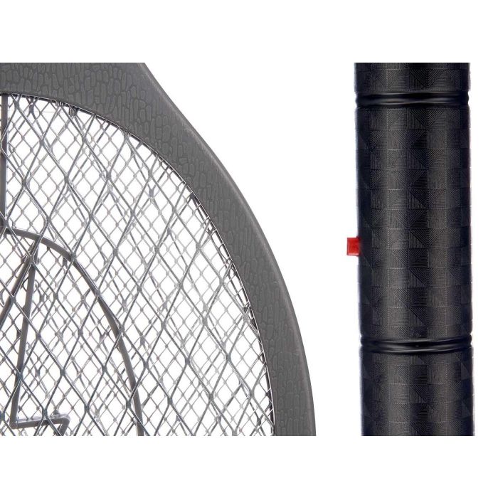 Ibergarden Raqueta Matamosquito 17x45x3 cm, Metal y Plástico PP, Gris y Negro (12 Unidades) 3 Ibergarden Raqueta Matamosquito 17x45x3 cm, Metal y Plástico PP, Gris y Negro (12 Unidades) 3