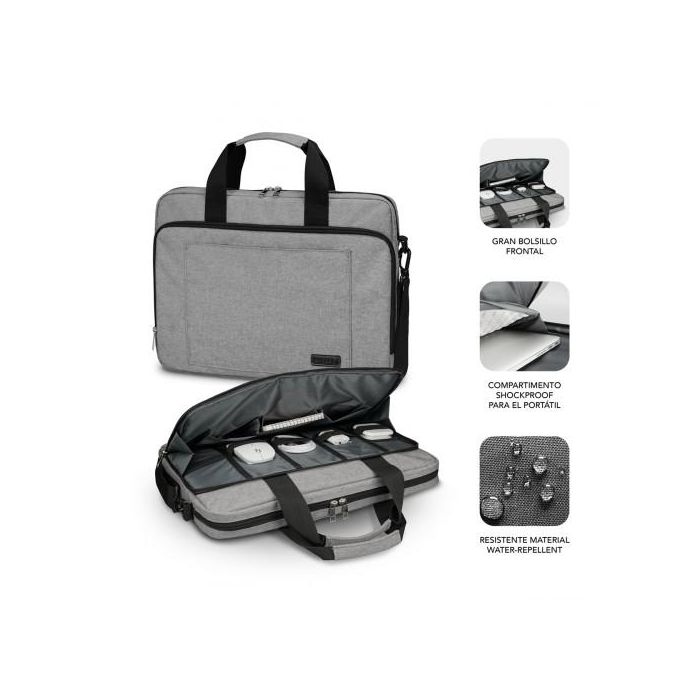 SUBBLIM vAir Padding Laptop bag 15,6" Grey 1