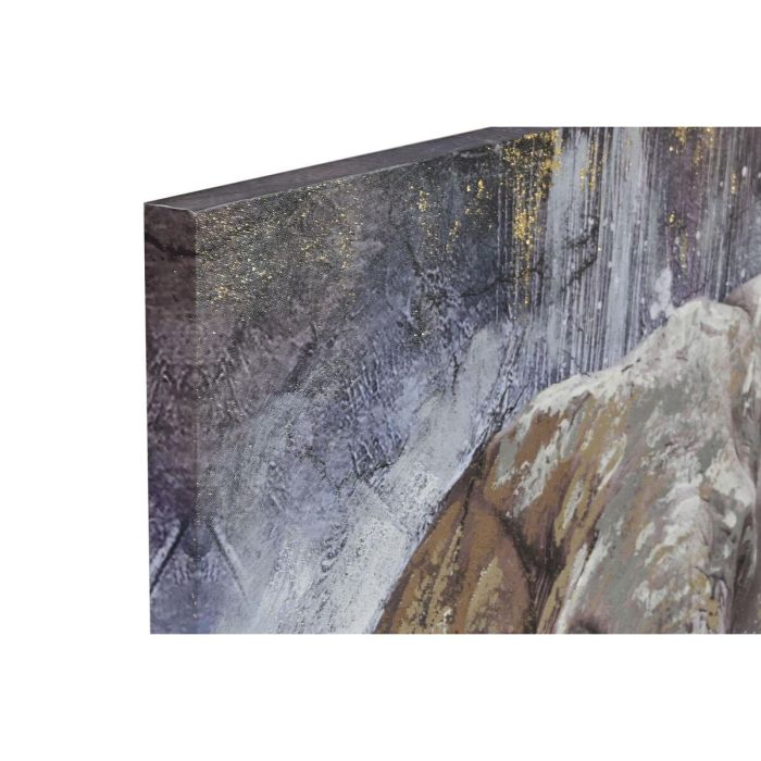 Lienzo Home ESPRIT Gris Elefante Colonial 90 x 3 x 120 cm (2 Unidades) 3