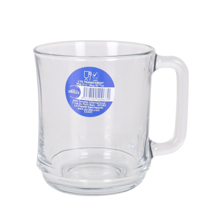 Duralex Mug Apilable Transparente 31 cl Colección Lys (12 Unidades) 4