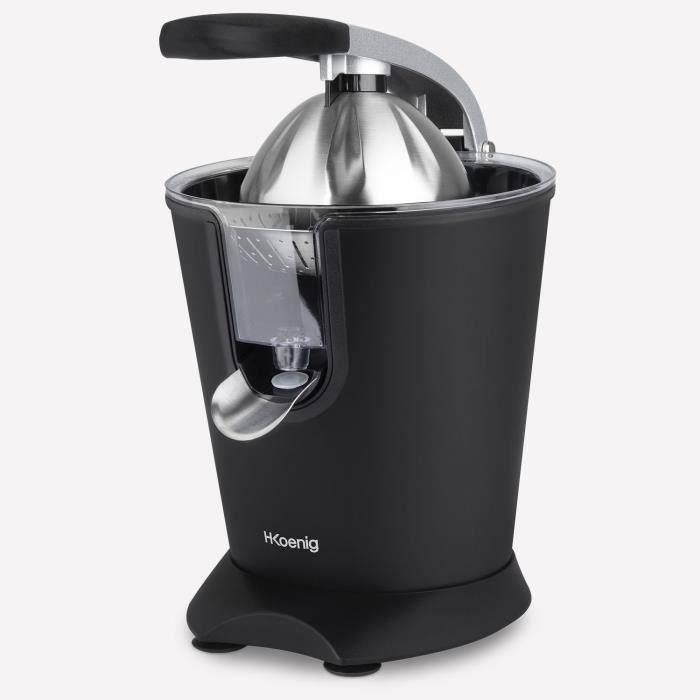 HKoenig AGR82 Exprimidor de cítricos Eléctrico 160W Silencioso Negro Mate Acero Inoxidable 1 HKoenig AGR82 Exprimidor de cítricos Eléctrico 160W Silencioso Negro Mate Acero Inoxidable 1