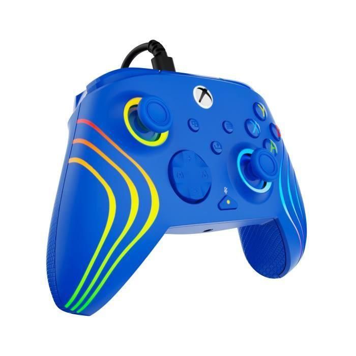 Gamepad - Xbox Series X|S, Xbox One y PC - Afterglow Wave - RGB - Con cable - Azul - TURTLE BEACH 2