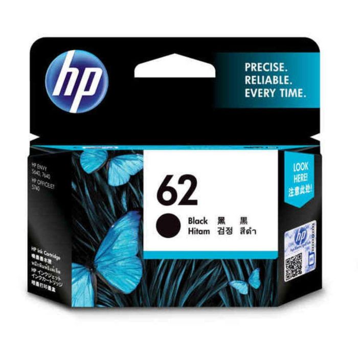 HP 62 Black Original Ink Cartridge HP 62 Black Original Ink Cartridge