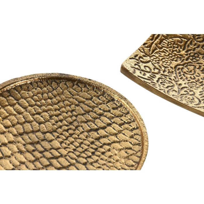 Bandeja Vaciabolsillos Colonial DKD Home Decor Dorado 13 x 2 x 13 cm (6 Unidades) 1 Bandeja Vaciabolsillos Colonial DKD Home Decor Dorado 13 x 2 x 13 cm (6 Unidades) 1