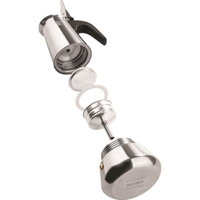 Cafetera italiana - PEZZETTI - STEELEXPRESS - Acero inoxidable - 2 tazas - Apta para todo tipo de cocinas, incluida la de inducción - Naranja 2 Cafetera italiana - PEZZETTI - STEELEXPRESS - Acero inoxidable - 2 tazas - Apta para todo tipo de cocinas, incluida la de inducción - Naranja 2