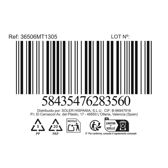 Privilege Cesta Mimbre Rectangular 13 x 10 x 5 cm (36 Unidades)