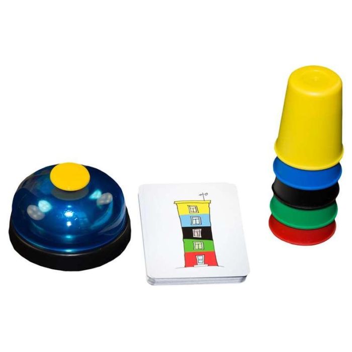 Mercurio Juego de Mesa Speed Cups Multilengua (Castellano, Catalán, Euskera, Gallego) con Cubiletes y Cartas para +6 Años 5