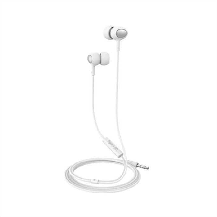 Celly Auricular Jack 3.5 Stereo Con Microfono Blanco 12 Celly Auricular Jack 3.5 Stereo Con Microfono Blanco 12