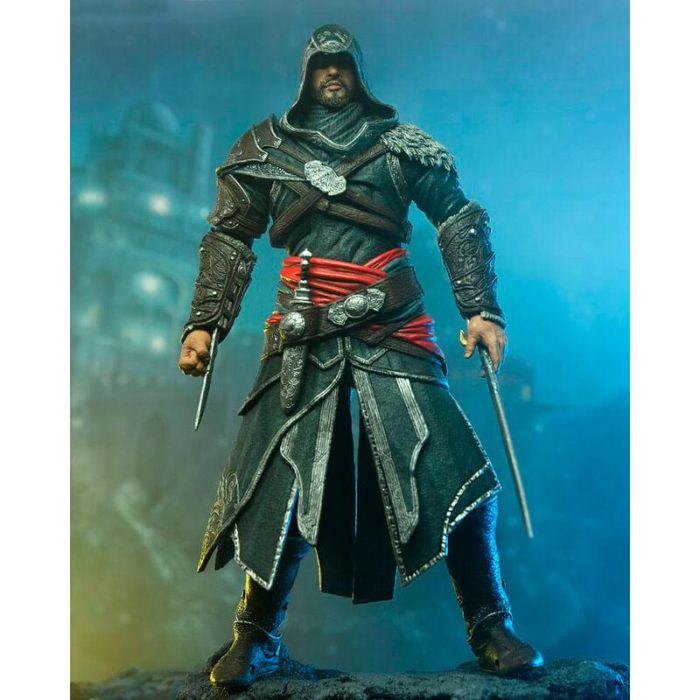 NECA Figura Ezio Auditore Revelations Assassins Creed articulada 18cm con accesorios