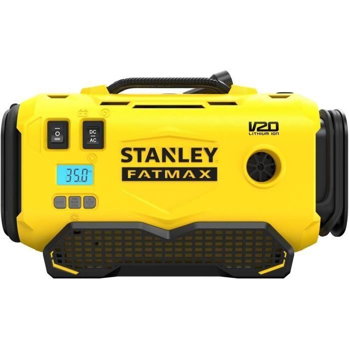 Compresor Inflador - STANLEY FATMAX V20 - SFMCE520B-QW - Litio 18V - 11 bares - Sin Batería 1 Compresor Inflador - STANLEY FATMAX V20 - SFMCE520B-QW - Litio 18V - 11 bares - Sin Batería 1
