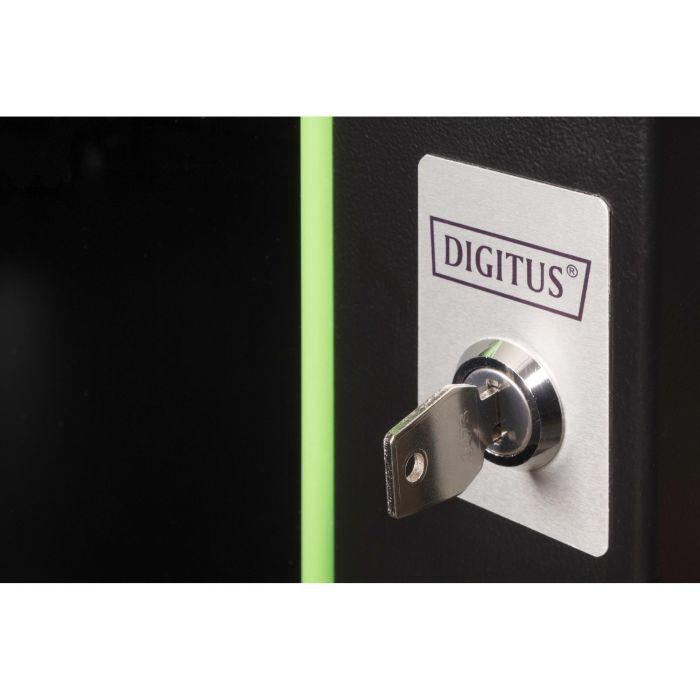 Digitus Carcasa de pared Unique 7HE, 7U 420x600x450mm, 100kg, bastidor con bloqueo, negro 5 Digitus Carcasa de pared Unique 7HE, 7U 420x600x450mm, 100kg, bastidor con bloqueo, negro 5