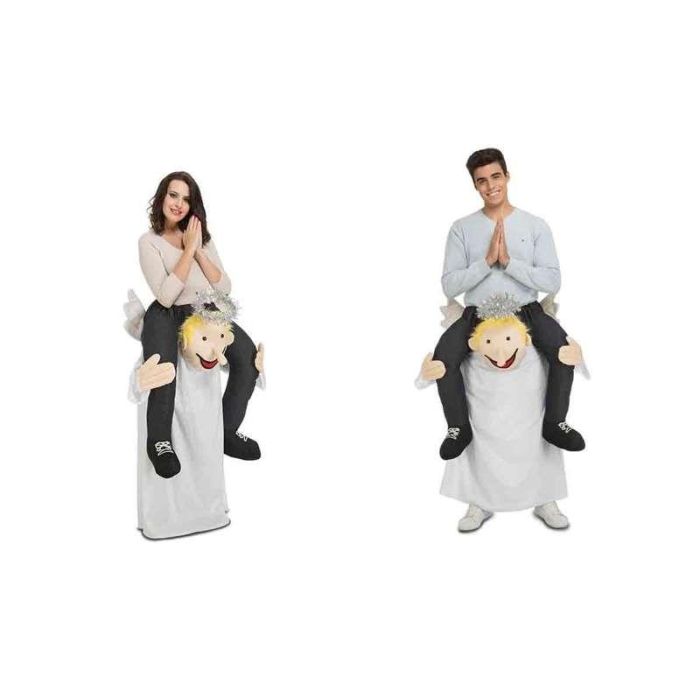 Disfraz adulto angelito a hombros talla unica Disfraz adulto angelito a hombros talla unica