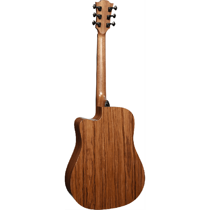 LAG Guitarra Acústica Dreadnought Cutaway A/E Blue Wave 2 Zurdos Natural 3