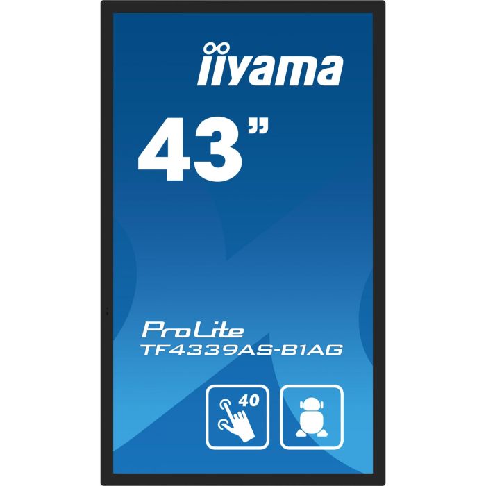 iiyama TF4339AS-B1AG Pantalla Táctil IPS 43" 4K Ultra HD Signage 24/7 con HDMI, DisplayPort y USB 6