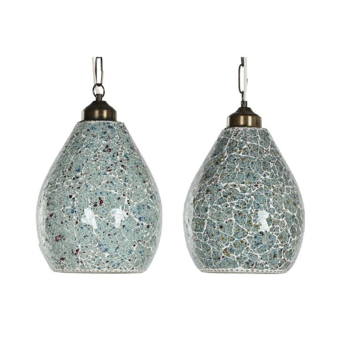 Lámpara de Techo Home ESPRIT Verde Azul cielo Metal Cristal 25 W 23 x 23 x 66 cm (2 Unidades) Lámpara de Techo Home ESPRIT Verde Azul cielo Metal Cristal 25 W 23 x 23 x 66 cm (2 Unidades)