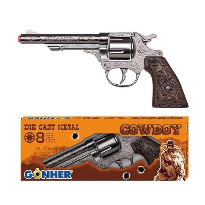 Revolver 8 tiros color plata 22x5x3,5 cm 5 Revolver 8 tiros color plata 22x5x3,5 cm 5