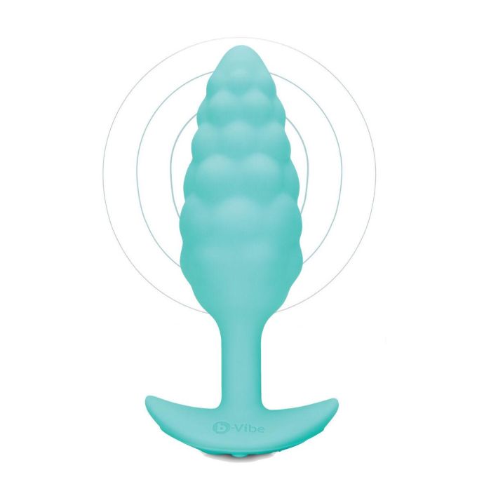 Plug Vibrador Anal B-Vibe Bump Texture Verde 9 Plug Vibrador Anal B-Vibe Bump Texture Verde 9