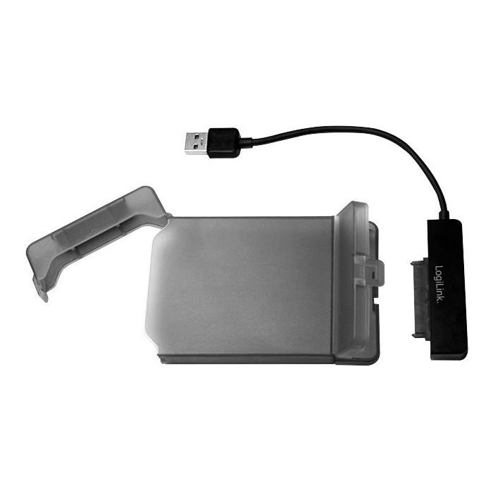 LogiLink Carcasa para Disco Duro / SSD de 2.5 pulgadas - Gabinete Gris para Almacenamiento 4 LogiLink Carcasa para Disco Duro / SSD de 2.5 pulgadas - Gabinete Gris para Almacenamiento 4