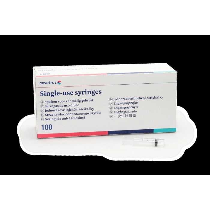 Covetrus Jeringa Desec 3 Cuerpos Cono Excéntrico 20 mL 100 Unidades