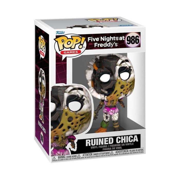 FUNKO Figura POP Five Nights at Freddy's Ruined Chica, Vinilo, 9 cm 0 FUNKO Figura POP Five Nights at Freddy's Ruined Chica, Vinilo, 9 cm 0