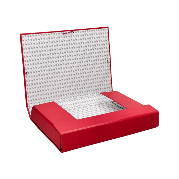 Liderpapel Carpeta proyectos folio lomo 70mm cartón forrado roja 250 x 350 mm 8