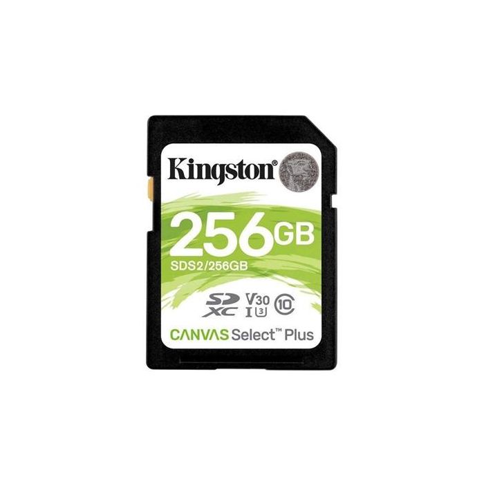 Kingston SDS2/256GB Tarjeta Memoria SDXC 256GB Clase 10, 100MB/s, Compatible con 4K y Full HD 0 Kingston SDS2/256GB Tarjeta Memoria SDXC 256GB Clase 10, 100MB/s, Compatible con 4K y Full HD 0
