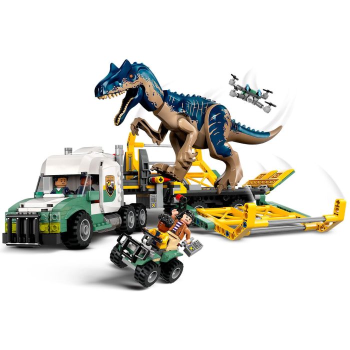 LEGO Jurassic World 76966 Misiones de Dinosaurios: Camión de Transporte del Alosaurio 1