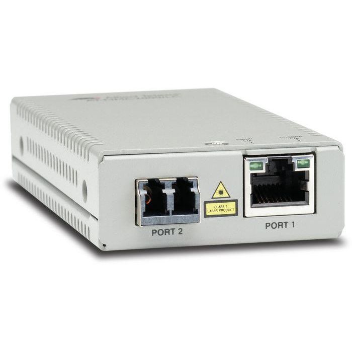 Allied Telesis TAA (Federal) 10/100/1000T to 1000SX/LC MM Media & Rate Converter, Multi-region PSU Allied Telesis TAA (Federal) 10/100/1000T to 1000SX/LC MM Media & Rate Converter, Multi-region PSU