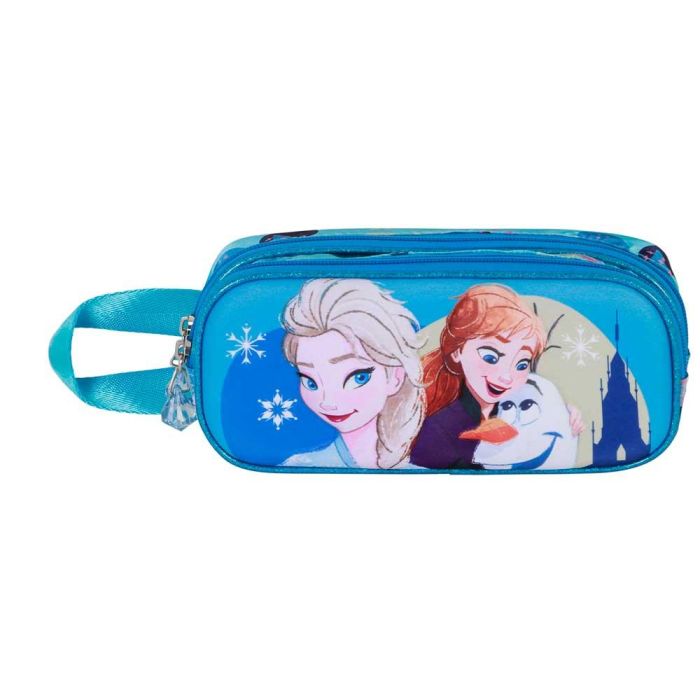 Disney Frozen 2 Estuche Portatodo 3D Doble Lovely Turquesa con 2 Compartimentos y Forro Interior 1 Disney Frozen 2 Estuche Portatodo 3D Doble Lovely Turquesa con 2 Compartimentos y Forro Interior 1