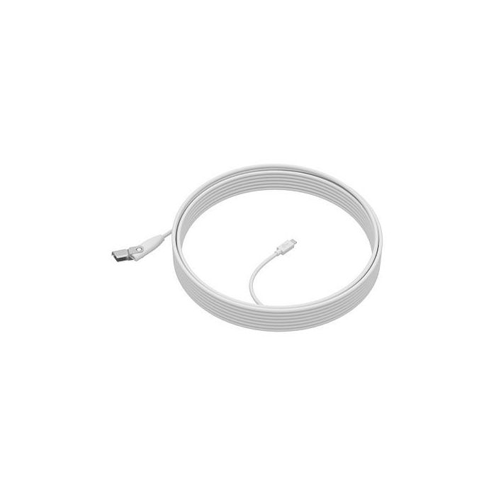 Logitech 952-000047 Cable de Extensión para Micrófono Rally Mic Pod 10m compatible con Rally Bar, Mini, Plus 1