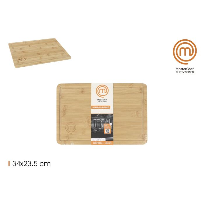 Tabla de cortar bambú 34x23.5x1 cm Masterchef (8 Unidades) Tabla de cortar bambú 34x23.5x1 cm Masterchef (8 Unidades)