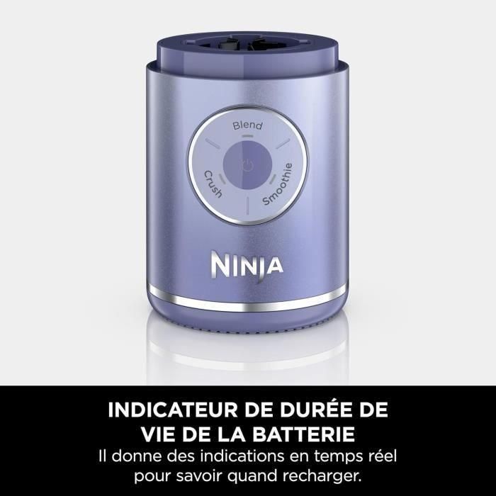 Ninja BC251EULD Licuadora portátil Blast Max, 530 ml, batería 2h, inalámbrica, sin BPA, lavanda 5