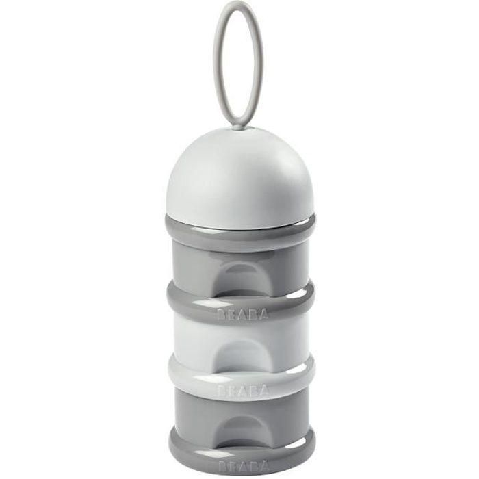Beaba Dispensador de leche en polvo apilable, 3 compartimentos herméticos para preparar dosis, gran capacidad hasta 9 dosis - neblina clara / oscura Beaba Dispensador de leche en polvo apilable, 3 compartimentos herméticos para preparar dosis, gran capacidad hasta 9 dosis - neblina clara / oscura