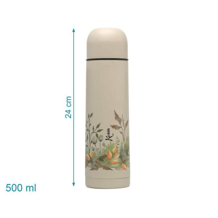 KioKids Honey Termo para Líquidos 500 mL Beige Anti-Goteo Anti-Derrame Acero Inoxidable Doble Pared Frío 24h Calor 12h 2 KioKids Honey Termo para Líquidos 500 mL Beige Anti-Goteo Anti-Derrame Acero Inoxidable Doble Pared Frío 24h Calor 12h 2