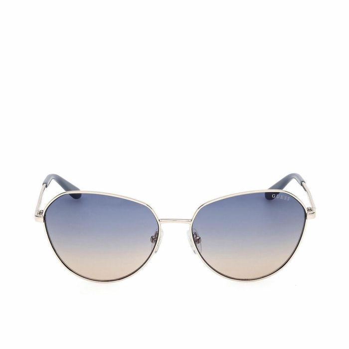 Guess Gafas GU00148 Gafas de Sol Mujer Metálicas Circulares, Lente 60mm, Patilla 135mm