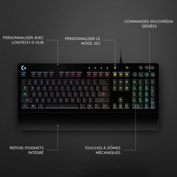 Teclado para juegos LOGITECH G213 Prodigy - AZERTY 5