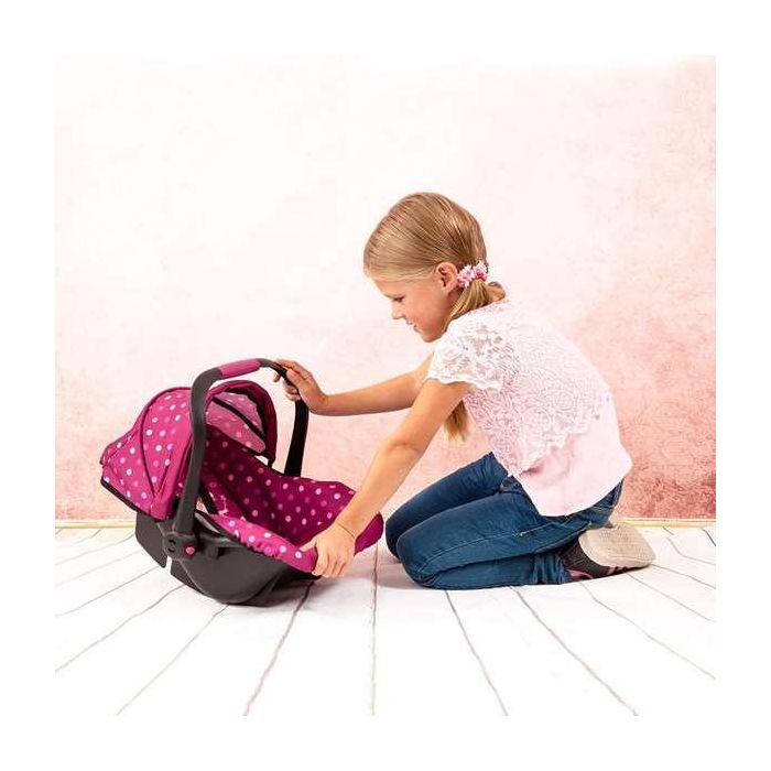 Asiento muñecas para el coche deluxe rosa 50x32x16 cm 5 Asiento muñecas para el coche deluxe rosa 50x32x16 cm 5